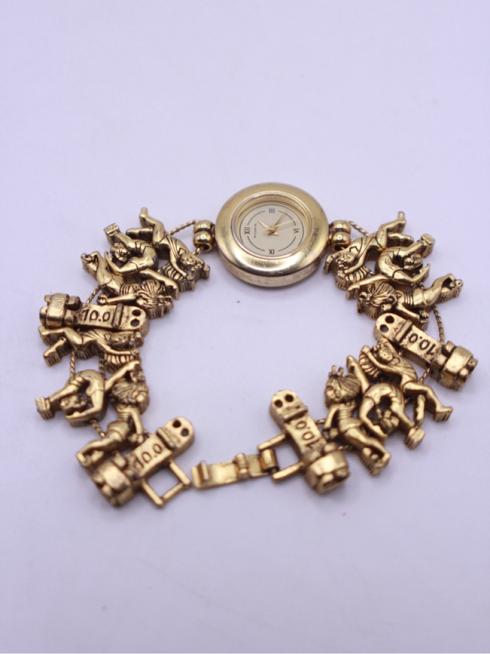 Vintage TOFA Gymnastics Charm Watch 6.5”